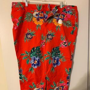 Tropical stretch pants